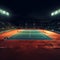 A tennis court lit up at night ready for a thrilling even created with generative AI