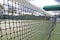 Tennis court net close-up