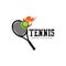 tennis court olympic sport logo vector, padel illustration design, tennis ball