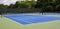 Tennis courts lined for pickleball