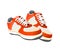 Tennis gym shoes vector