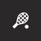 tennis icon. Filled tennis icon for website design and mobile, app development. tennis icon from filled hobbies and freetime