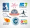 Tennis logo design elements