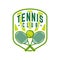 Tennis logo tennis club sports badge template design