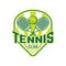 Tennis logo tennis club sports badge template design