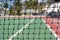 Tennis net, outdoor at empty court