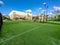 Tennis and paddle court inside a private residential area