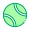 Tennis Play Ball Icon Vector Outline Illustration