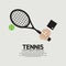 Tennis Playing Graphic