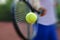 Tennis racket and ball