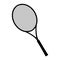 Tennis racket silhouette