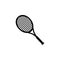 Tennis racquet icon symbol