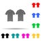 tennis-shirt multi color style icon. Simple glyph, flat vector of t-shirt icons for ui and ux, website or mobile application