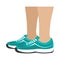 Tennis shoes sport isolated icon