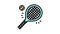 tennis sport game color icon animation