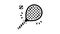 tennis sport game glyph icon animation