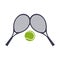 tennis sport rackets emblem