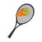 tennis sport rackets emblem