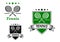 Tennis sporting emblems