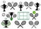 Tennis tournament icons