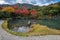 Tenryu-ji garden in fall, Arashiyama, Kyoto, Japan