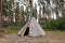 Tent cabin in Högbo Bruk