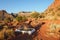 Tent camp on Horseshoe Mesa in the Grand Canyon.