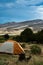 Tent camping at the sand dunes