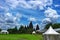 tent in the courtyard of the Prambanan temple for the ramayana dance