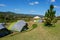 Tent landscape