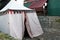 Tent at a medieval festival in Germany, Burgstein