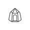 Tent outline icon