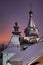 Tent Roofs of Savvino-Storozhevsky Monastery at Winter Twilight