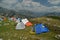 Tent tents mountain camping in theodoriana village greece