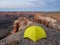 Tent with a view of the Charyn Canyon