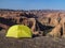 Tent with a view of the Charyn Canyon