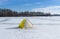 Tent of winter fisherman