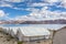 Tented tourist camp at Pangong Tso Lake in Ladakh