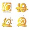 Tenth anniversary icons