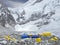 Tents in Everest Base Camp, Nepal.