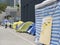 Tents in front of Central Government Offices - Umbrella Revolution, Admiralty, Hong Kong