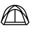 Tents icon. Camping tent and tarp. Vector illustration