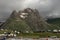 Tents pitched at Tisu Top with mountain in background, Jammu and Kashmir