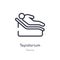 tepidarium outline icon. isolated line vector illustration from sauna collection. editable thin stroke tepidarium icon on white