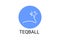 Teqball sport vector line icon. sportman, playing teqball.