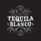 Tequila Blanco Logo. Tequila Blanco label. Premium Packaging Design.