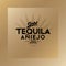 Tequila emblem. Blue Agave Tequila logo. Vintage letters and agave plant.