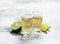 Tequila with fresh lime