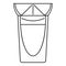 Tequila glass icon, outline style