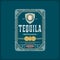 Tequila label template